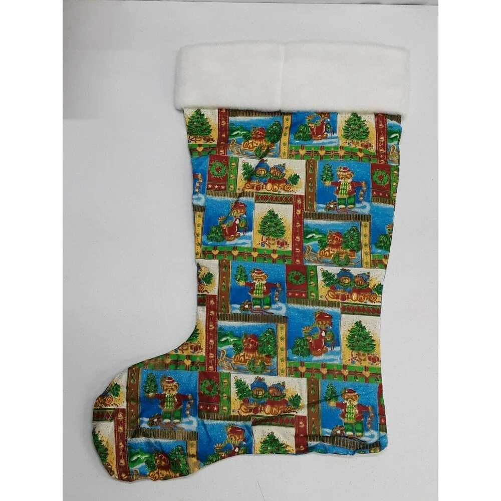 Handmade Christmas Stocking Teddy bear Reindeer Crhistmas Tree Sled 22